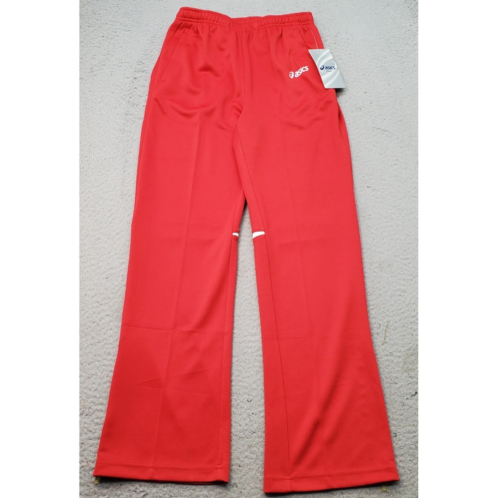 ASICS Cali Running Track Pants Youth Large Multi Elastic Waist Ankle Slit YB2731